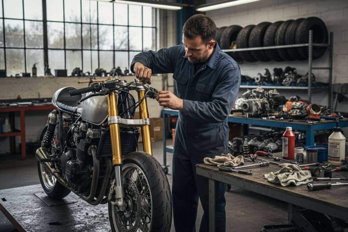 Fourche inversée moto : fonctionnement et avantages